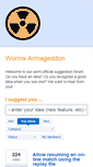 Mobile Screenshot of feedback.worms2d.info